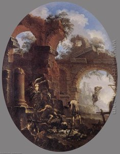 A Friar Tempted By Demons — Salvator Rosa, Baroque