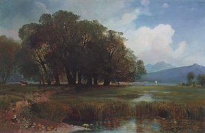 Swiss Landscape With Horses — Aleksey Savrasov