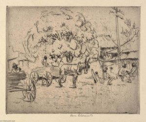 Business Section Of Boquehomo — Anne Goldthwaite