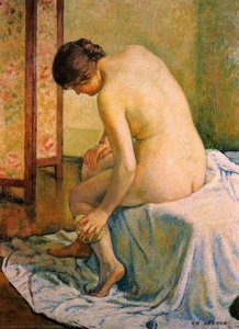 The Bather — Theo Van Rysselberghe, Pointillism