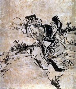 Man Dancing — Katsushika Hokusai, Ukiyo-e