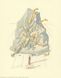 Divine Comedy, Hell: Canto 19 — Salvador Dalí
