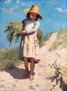 The Young Gleaner — Paul Peel, Contemporary Realism