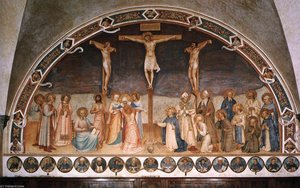 Corridors - Crucifixion And Saints — Fra Angelico, Renaissance Humanism