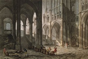 Merchant Selling Wine Inside The Basilica — John Claude Nattes