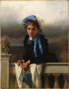 Waiting For Her Suiter — John George Brown