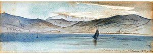 St Erenzo And Lerici From Palmaria, Gulf Of Spezia — Edward Lear