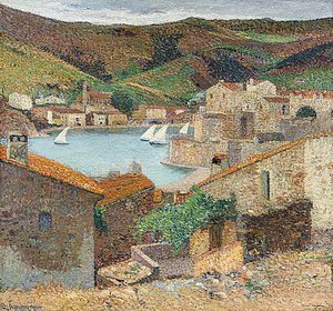 Port Collioure — Henri Jean Guillaume Martin