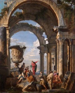 Saint Paul Preaching At Athens — Giovanni Paolo Panini, Baroque