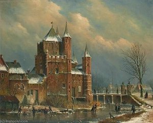 The Amsterdam Gate At Haarlem — Oene Romkes De Jongh