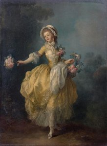 Jeune femme à la robe jaune