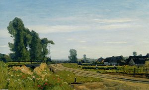 The Railway At A Saint Prive — Henri-joseph Harpignies