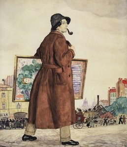 Portrait Of Isaak Brodsky — Boris Mikhailovich Kustodiev