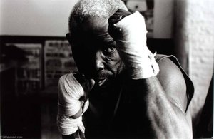 Unidentified Boxer With Taped Hands, Silver Fox Gym, Ancoats, Manchester, Uk — Ian Beesley