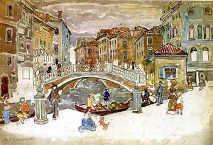 Venice, The Little Bridge — Maurice Brazil Prendergast