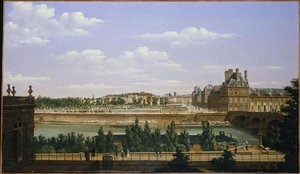 Le Jardin Et Le Palais Des Tuileries, Vus Du Quai D'orsay (depuis Le Jardin De L'ancien Hôtel De Lépine) (1er Et 7ème Arrondissements) — Bouhot Etienne