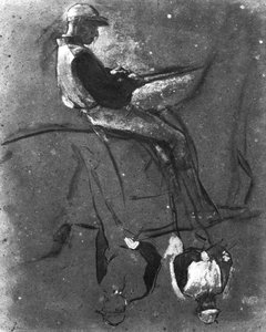 Three Mounted Jockeys — Edgar Degas