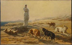 Pallas Athena And The Herdsman's Dogs — Briton Rivière