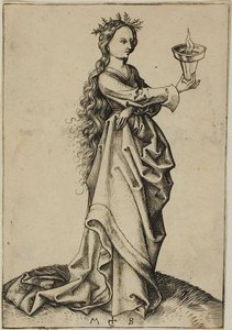 The Third Wise Virgin — Martin Schongauer