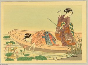 Cutting Lotus — Suzuki Harunobu