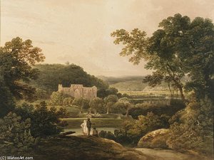 Rievaulx Abbey, Yorkshire — Francis Nicholson