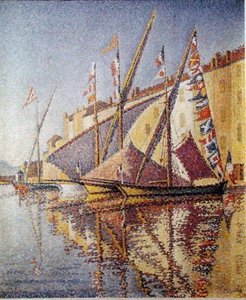 Sailing Boats In St. Tropez Harbour — Paul Signac