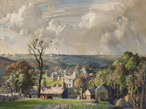 Nancledra Old Cornish Village — Samuel John Lamorna Birch