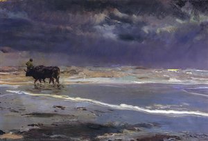 Gray Day On Valencia Beach — Joaquín Sorolla Y Bastida
