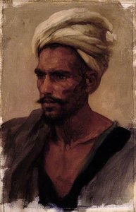 Head Of An Arab — Sir Frederic Lord Leighton