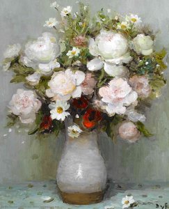 Roses And Papavers Red — Marcel Dyf