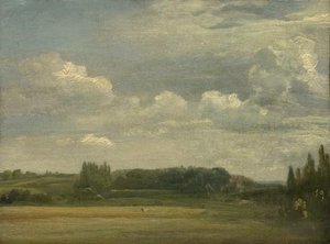 East Bergholt Common, View Toward The Rectory — John Constable