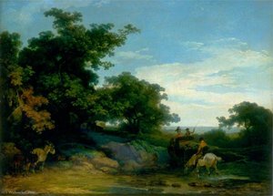 Landscape With Travellers — Philip James De Loutherbourg, Neoclassicism