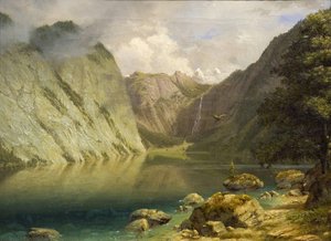 A Western Landscape — Albert Bierstadt