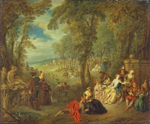 Fête In A Park — Jean-baptiste Pater