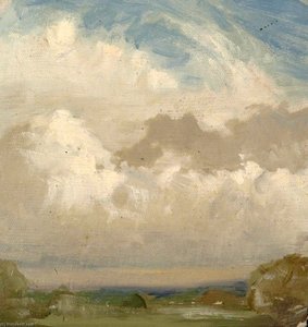 White And Grey Clouds — Sidney Herbert Sime
