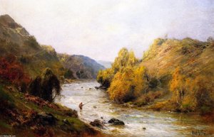 The Golden Valley, Fishing On The Dee — Alfred De Breanski Senior