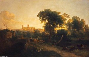 A Distant View Of Lincoln Cathedral — Peter De Wint