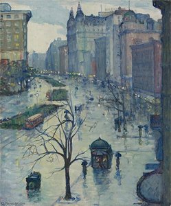 Broadway Looking South — Leon Kroll