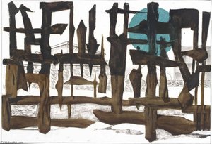 Gate To Knesseth — Louis Lozowick