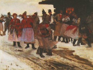 In Front Of An Inn — Jacek Malczewski