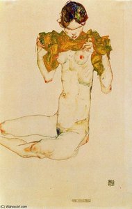 Untitled (3460) — Egon Schiele, Expressionism