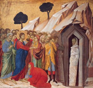 The Raising Of Lazarus — Duccio Di Buoninsegna