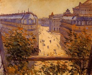Rue Halevy, Balcony View — Gustave Caillebotte