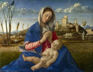 Madonna Of The Meadow (madonna Del Prato), Ng Lon — Giovanni Bellini