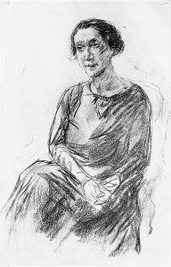 Portrait Of Mrs. Irene Triesch — Max Liebermann