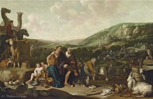 Jacob And Rachel With The Flocks Of Laban — Cornelis Saftleven (cornelis Zachtleven)
