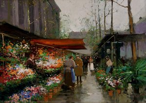 Flower Market At La Madeleine — Edouard Cortès