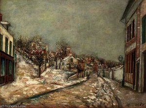 Vue De Pontoise — Maurice Utrillo, Post-impressionism