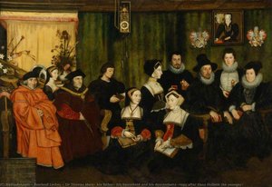 Sir Thomas More, His Father, His Household And His Descendants (copy After Hans Holbein The Younger) — Rowland Lockey