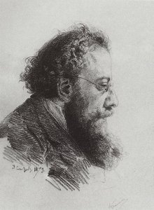 Portrait Of A. V. Prahov, Art Historian And Art Critic — Vasily Dmitrievich Polenov